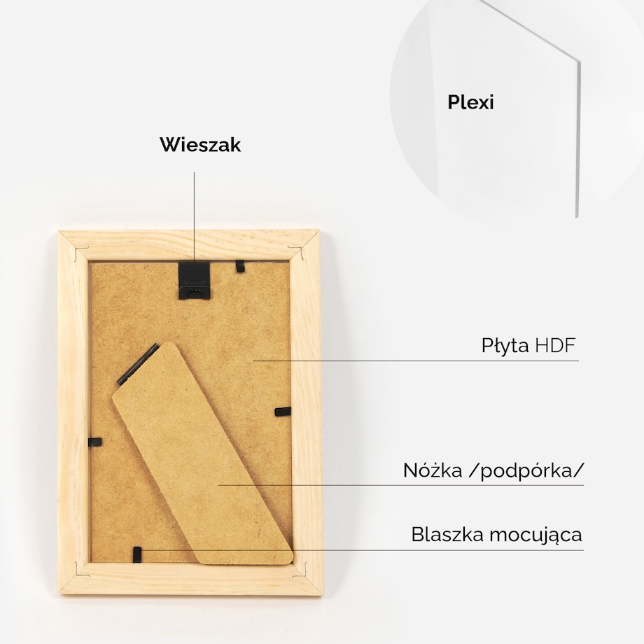 Ramka na zdjęcia 10x15 cm ramka z drewna surowego pion poziom ramka prostokątna RAW DIY