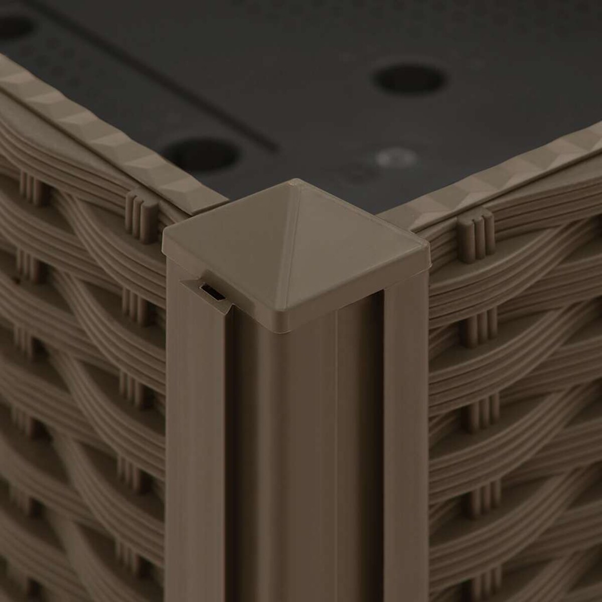 vidaXL Donica do podniesionej rabaty, 40x40x23 cm, polipropylen