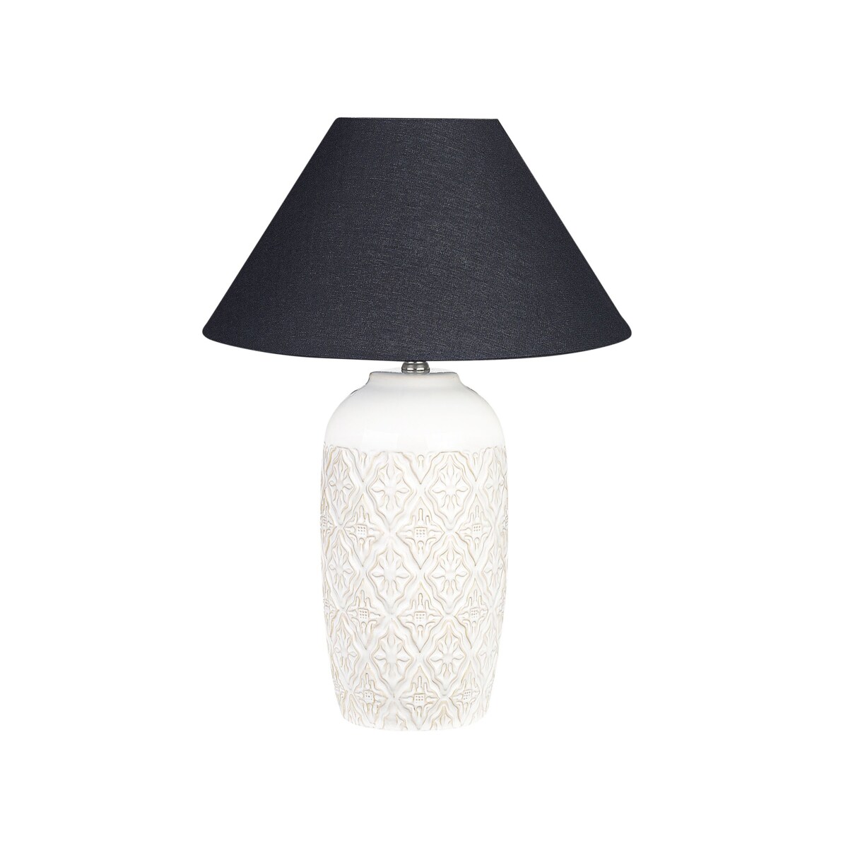 Lampa stołowa ceramiczna beżowa TELIRE