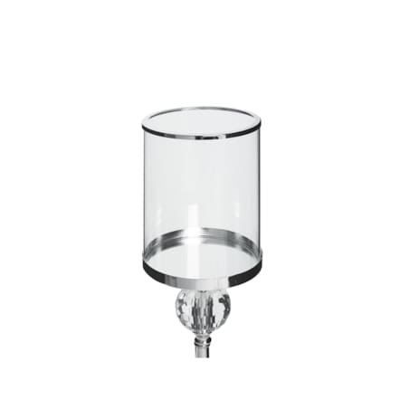Świecznik szklany 58 cm srebrny COTUI