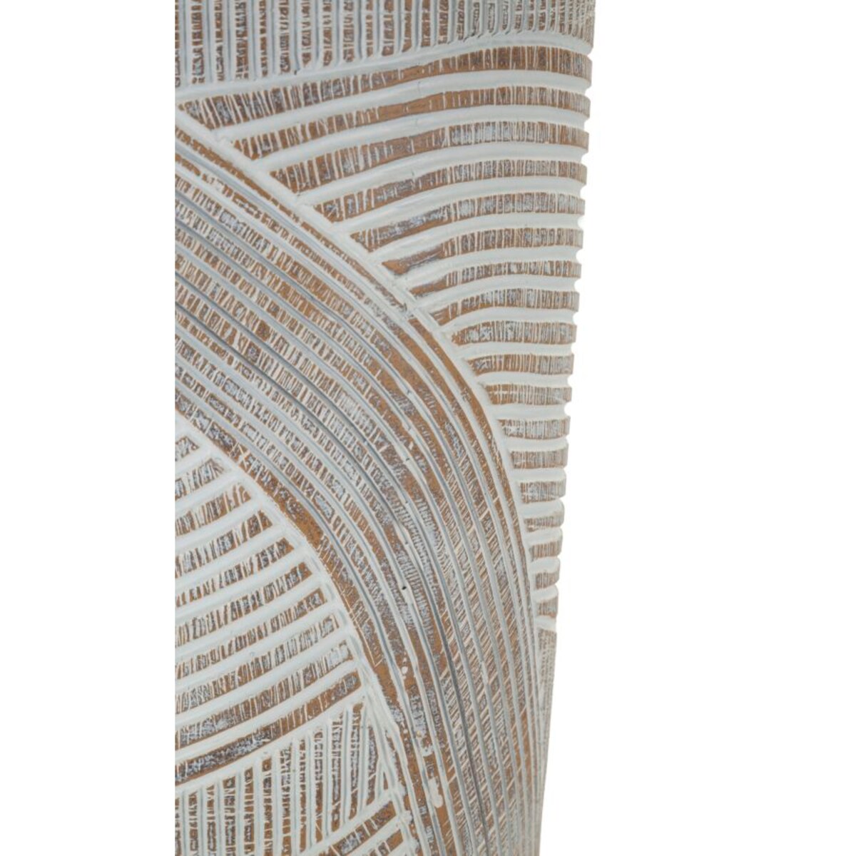 Osłonka dekoracyjna Woody, kolor bielony, żywica syntetyczna, 19 x 19 x 55 cm, styl nowoczesny, na doniczkę do salonu, Mauro Ferretti
