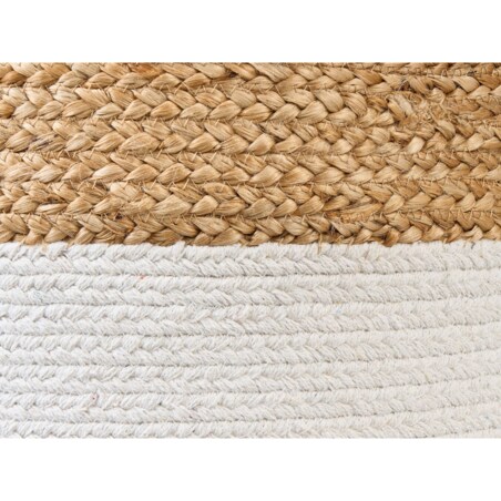 Puf ⌀ 46 cm biały DALAMA