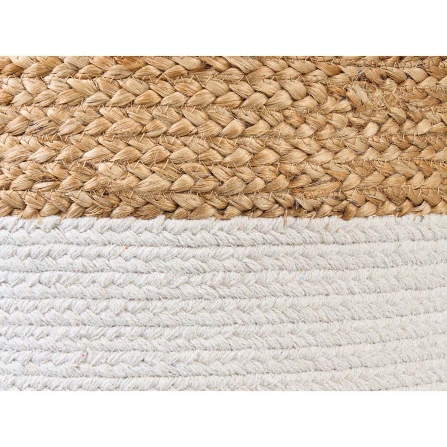 Puf ⌀ 46 cm biały DALAMA