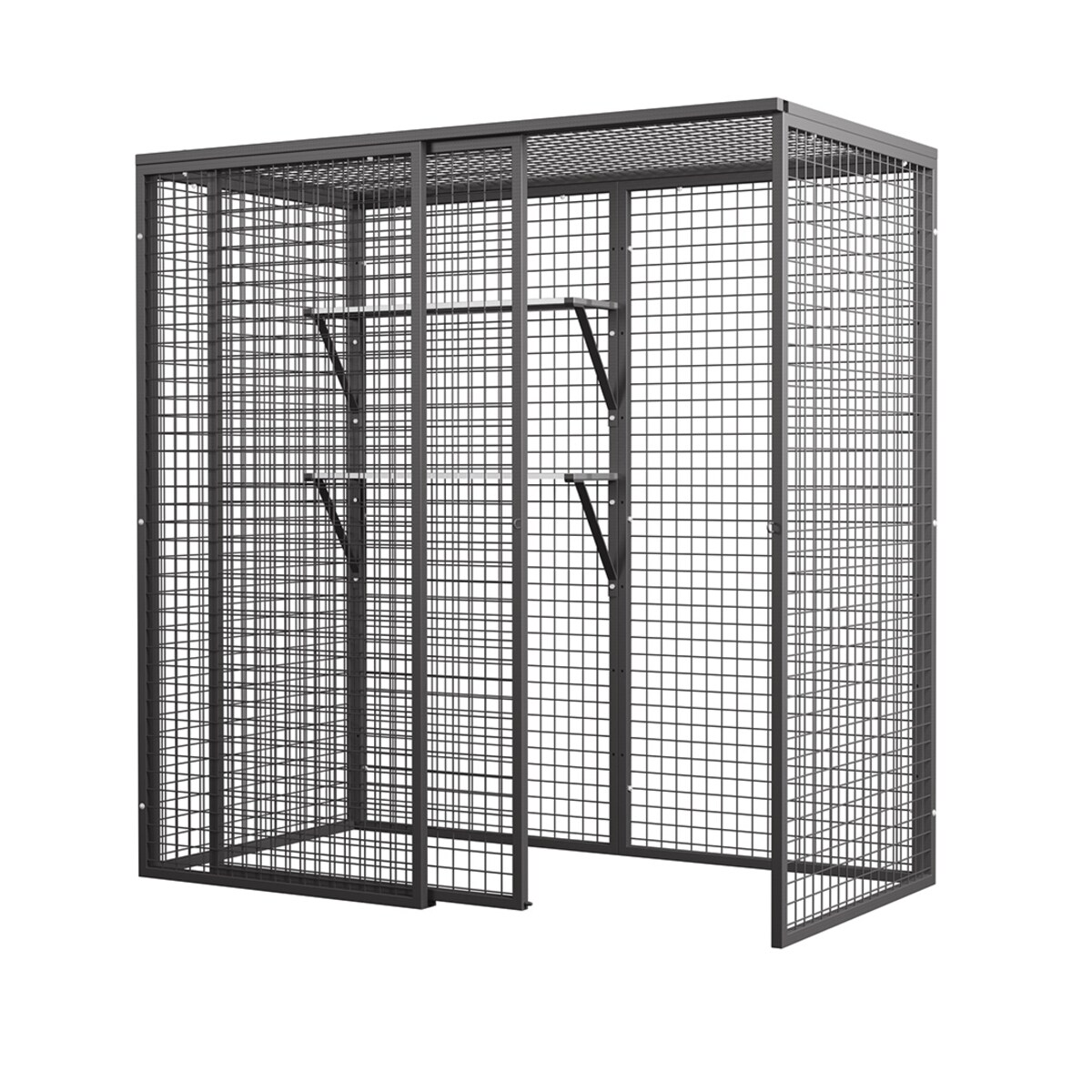 Metalowa klatka do przechowywania 200 x 100 x 200 cm