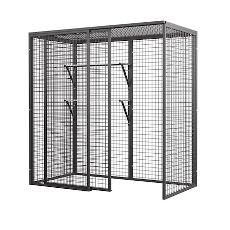 Metalowa klatka do przechowywania 200 x 100 x 200 cm