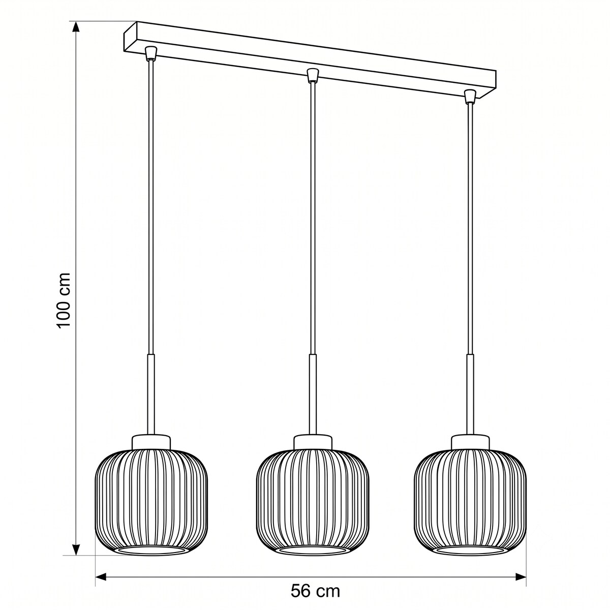 lampa wisząca 3 punktowa edylit białe klosze loft