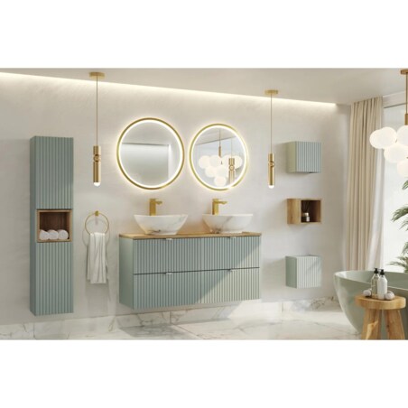 Szafka pod umywalkę LINE REED GREEN D 82-60-2S zielona