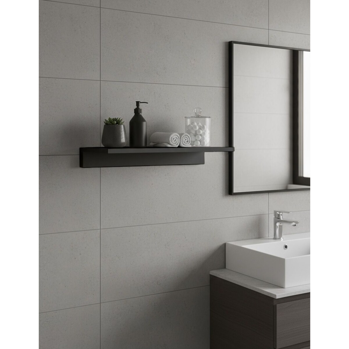 Lampa ścienna FERREIRA Metal Czarny