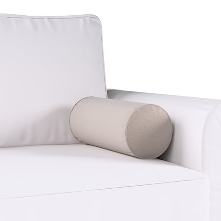 Poduszka wałek prosty, beżowy welwet, Ø16 x 40 cm, Ingrid