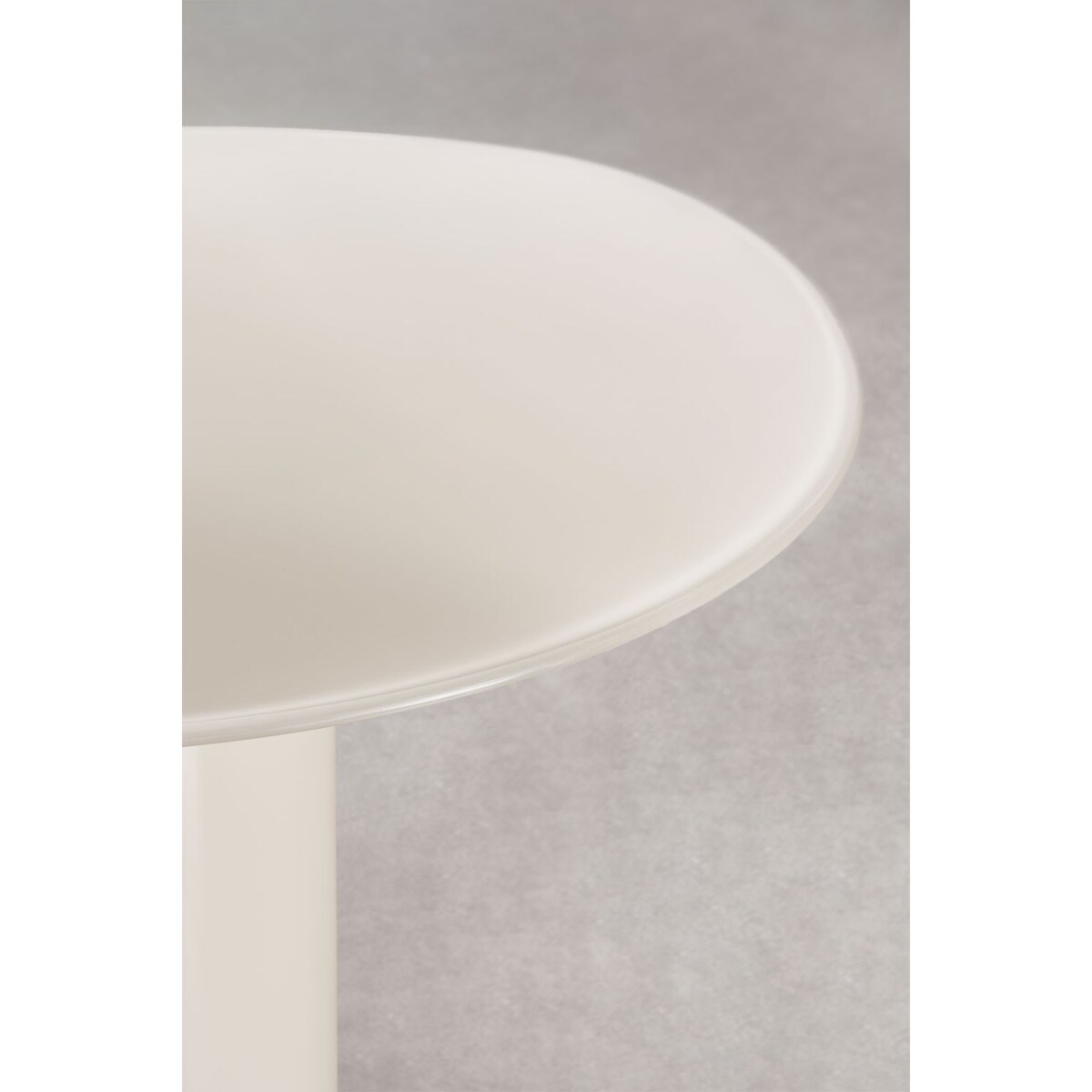 Stół do jadalny 220x110 cm ze szkła hartowanego i MDF Asgri, kremowy