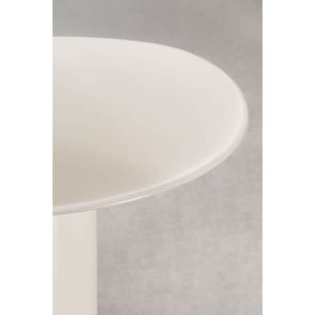 Stół do jadalny 220x110 cm ze szkła hartowanego i MDF Asgri, kremowy