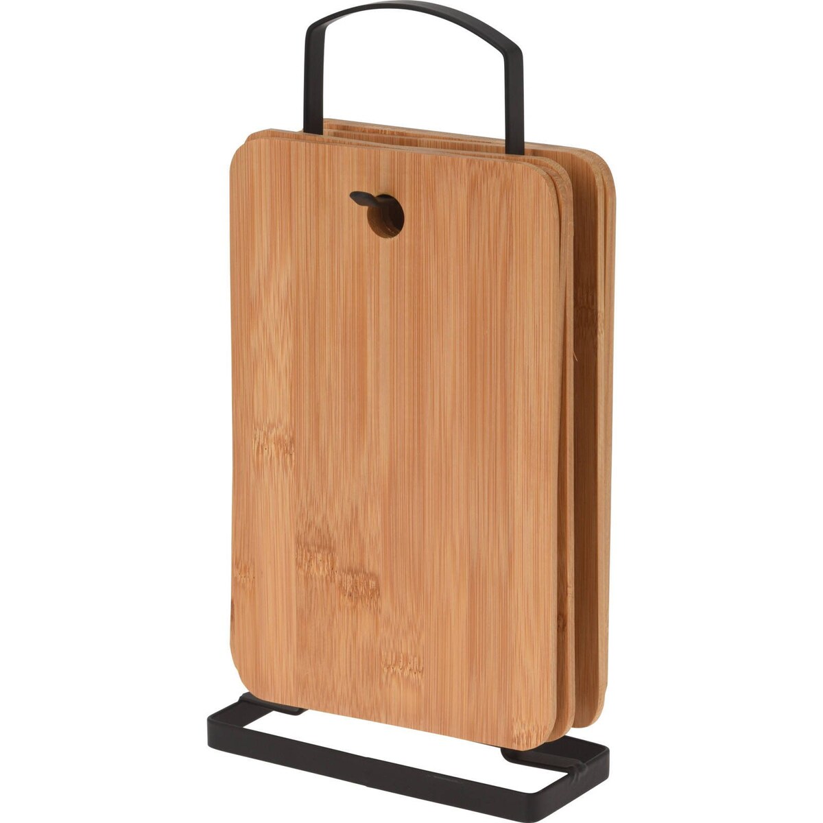 Deski do krojenia bambusowe, 6 sztuk na stojaku