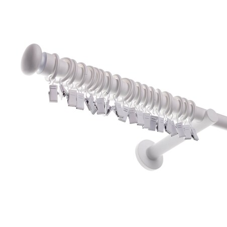 Karnisz pojedynczy Modern white matt 240cm, 240 cm