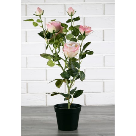 SZTUCZNE DZIKIE RÓŻE w doniczce różowe