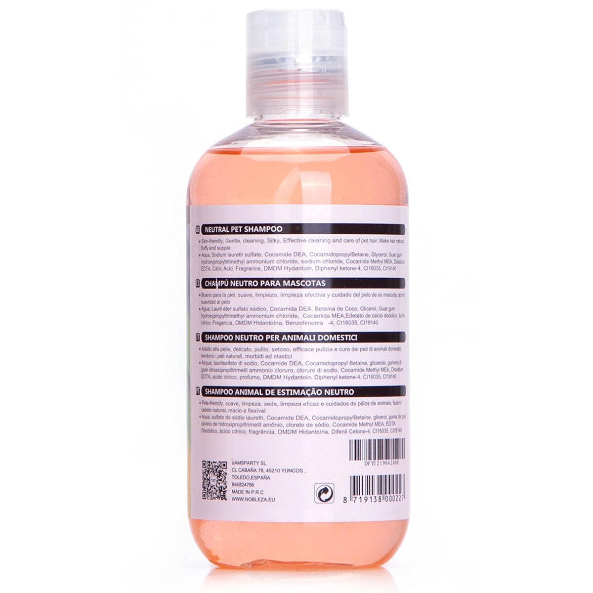 Szampon Dla Psa Kota Zwierząt Naturalny Niedrażniący Pielęgnujący 250 Ml