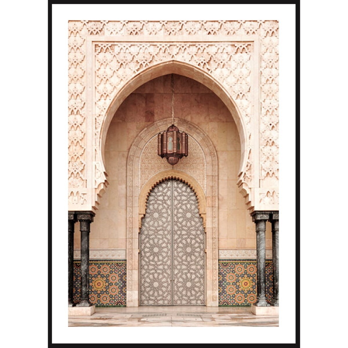 Poster Story, Plakat, Obraz - Meczet Hassana w Casablance w Maroko, wymiary 60 x 84 cm