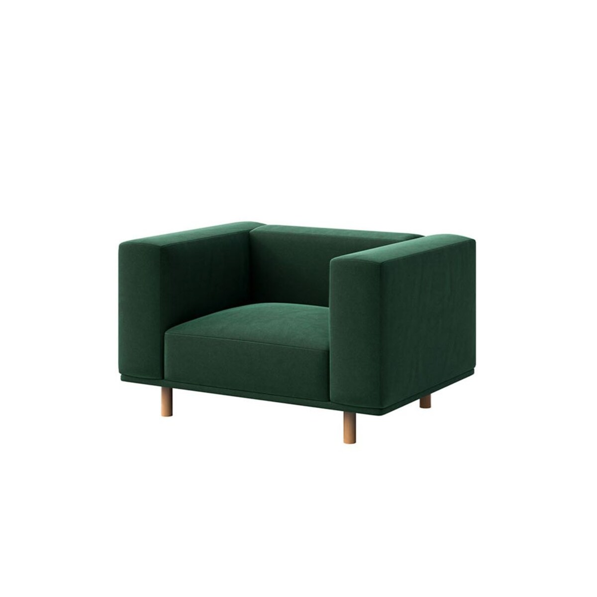 Kukumo fotel Ciemnozielony