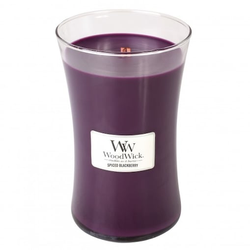 WoodWick świeca duża SPICED BLACKBERRY