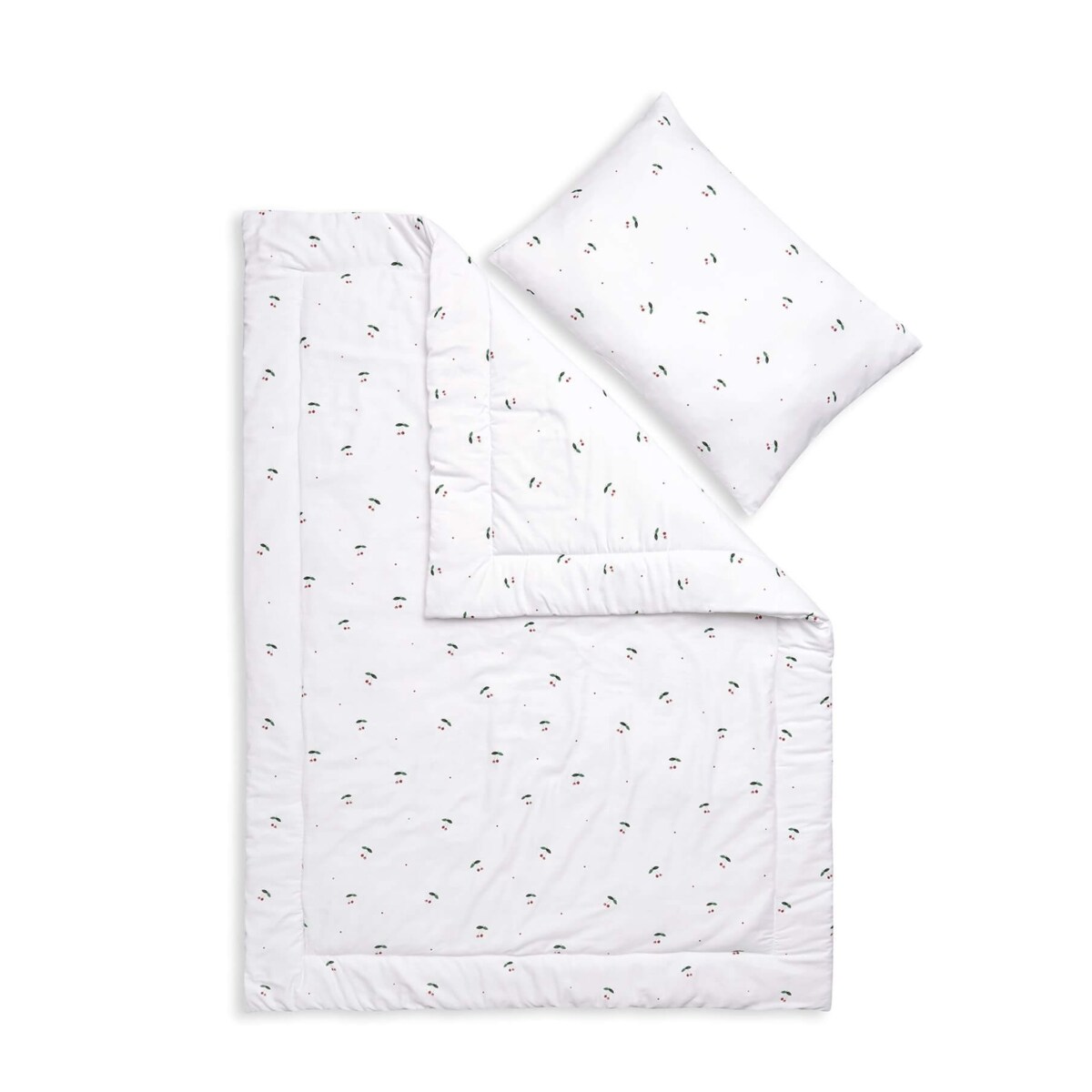 Pościel z wypełnieniem Czereśnie 100/135 + 40/60 cm