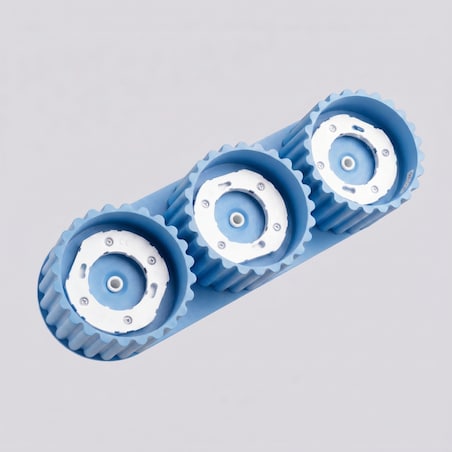 Plafon AURA 3 błękitny Gx53