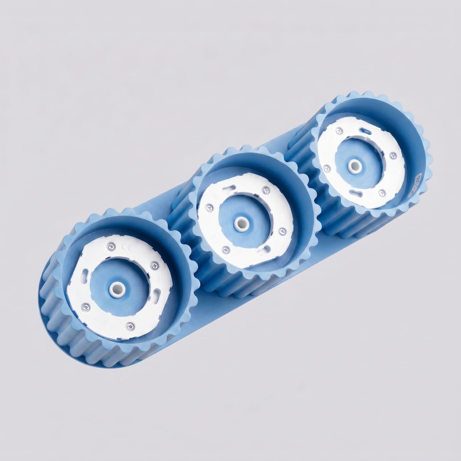 Plafon AURA 3 błękitny Gx53