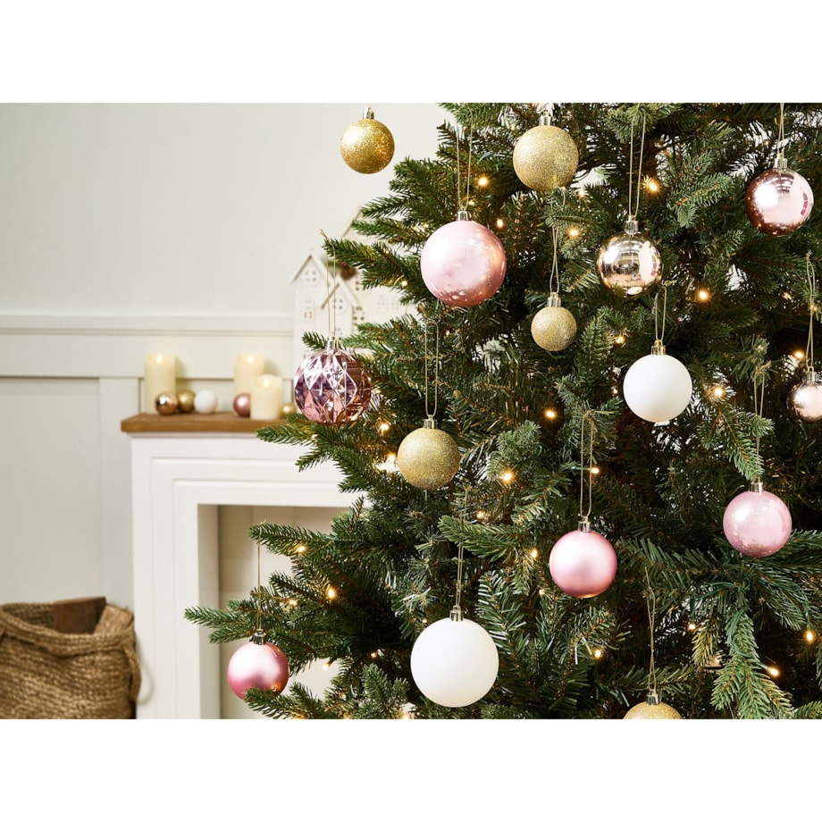 Zestaw 114 bombek GJENDE Różowy