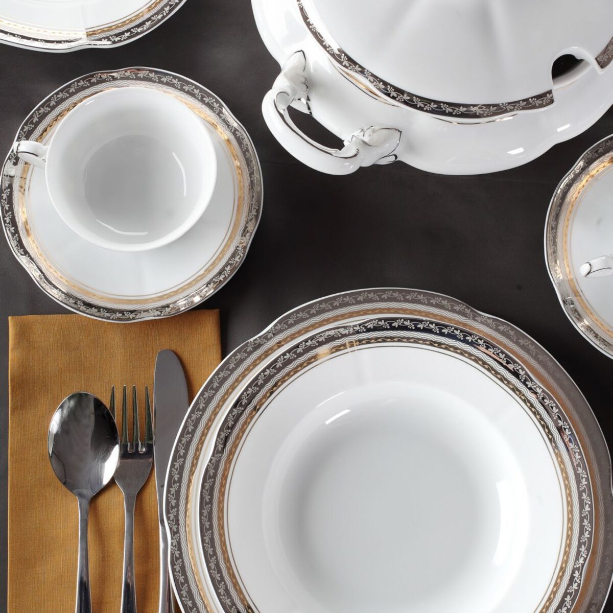 Zestaw talerzy dla 6 osób 18 el. Bolero Princess E551