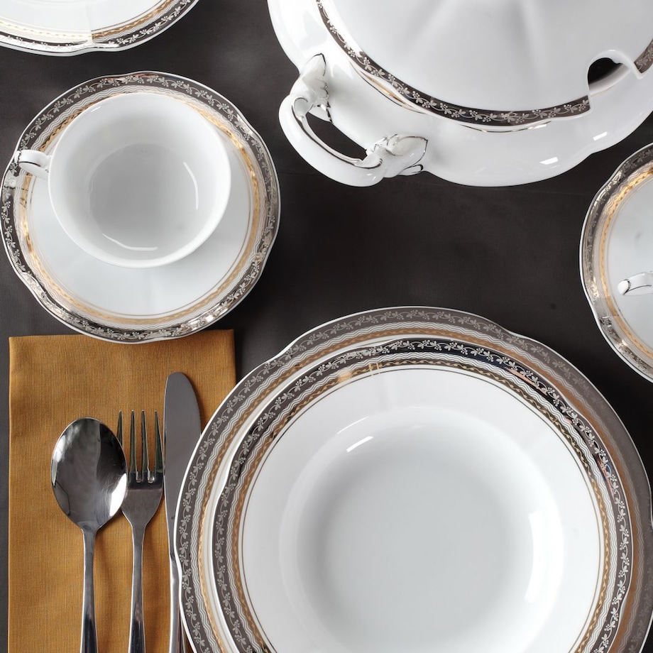 Zestaw talerzy dla 6 osób 18 el. Bolero Princess E551