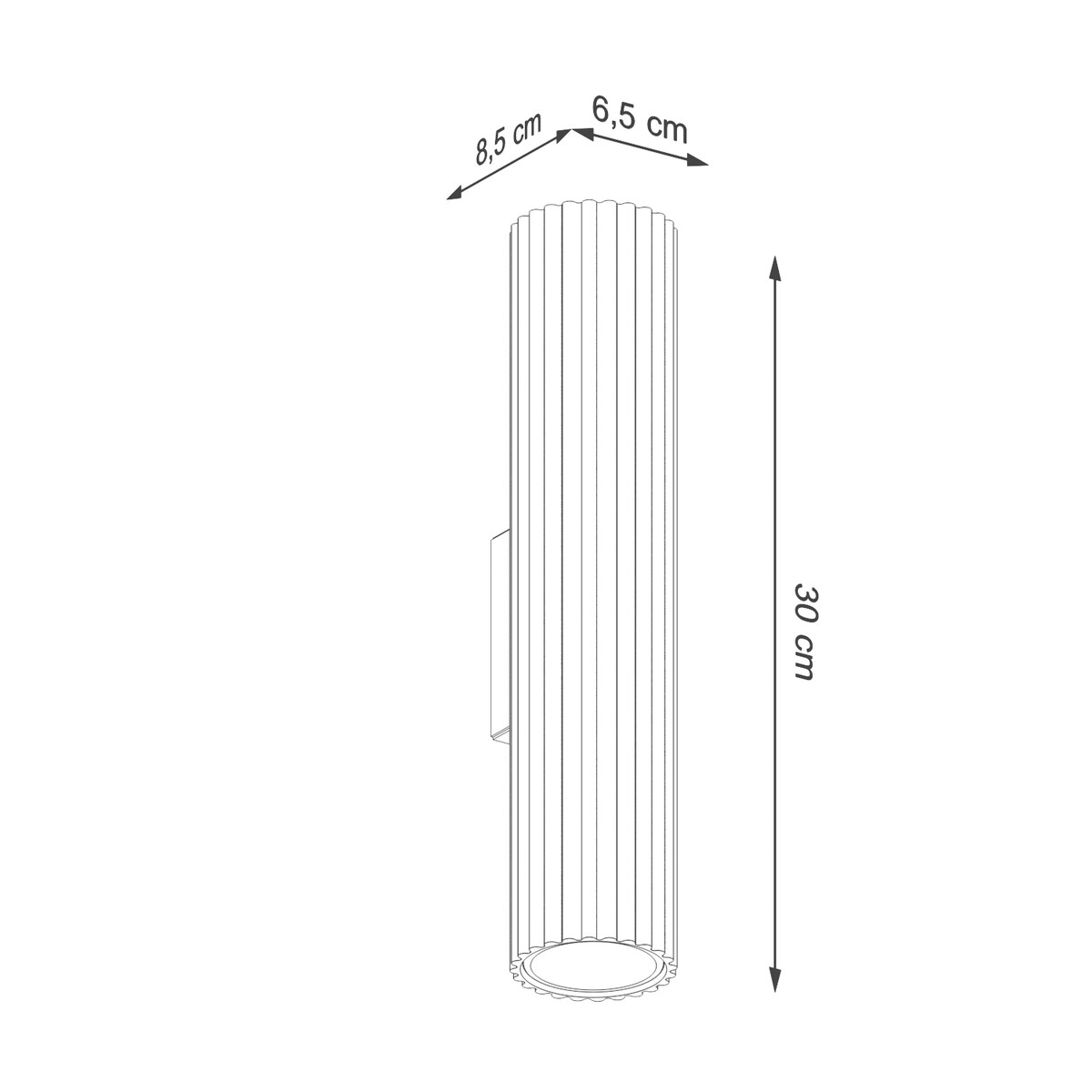 Kinkiet KARBON 30 taupe