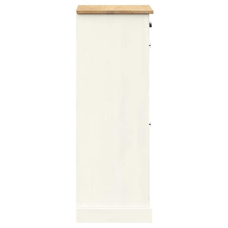 vidaXL Szafka na buty VIGO, 60x35x96 cm, biała, lite drewno sosnowe