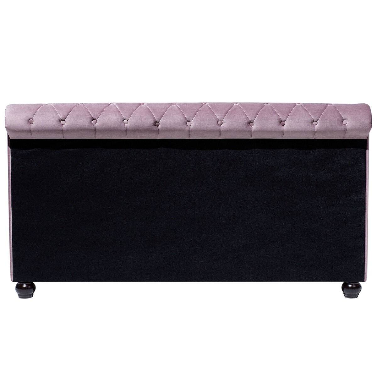 Łóżko welurowe 180 x 200 cm różowe AVALLON