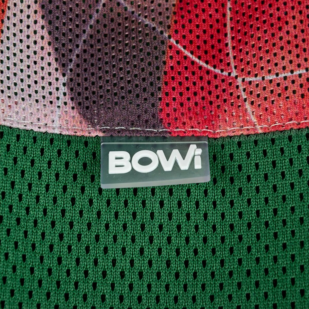 Torba na zakupy zielona-pomarańczowa ze sprzączką