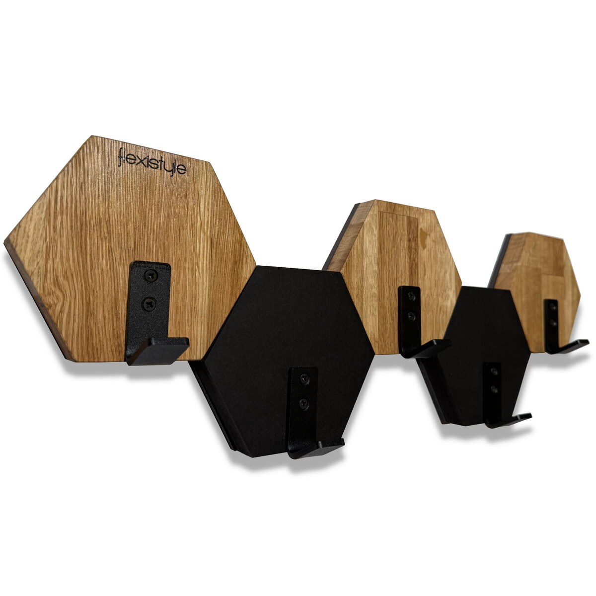 Wieszak ścienny na ubrania Hexagon 56cm