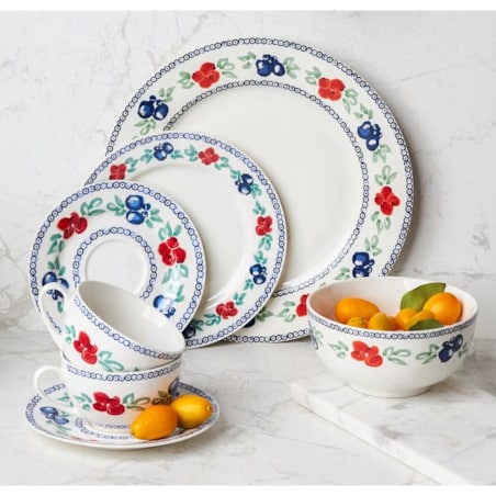 SALATERKA MISKA 2x 14 cm FOLKLOR na śniadanie zupę płatki jedzenie desery