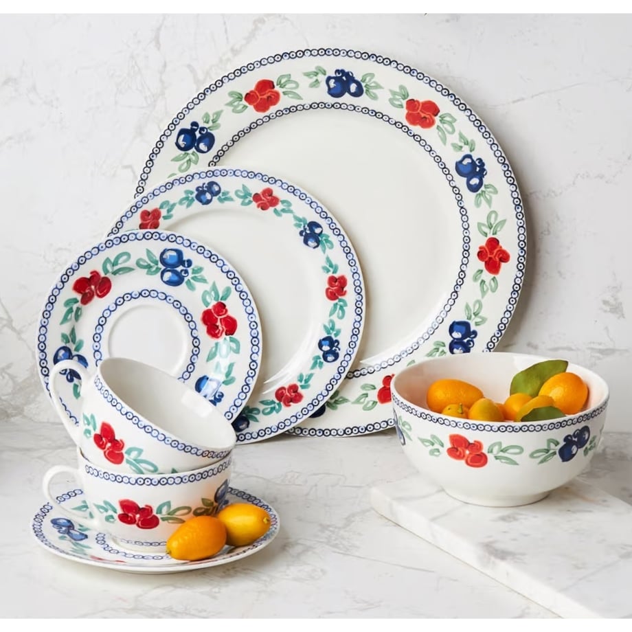 SALATERKA MISKA 2x 14 cm FOLKLOR na śniadanie zupę płatki jedzenie desery