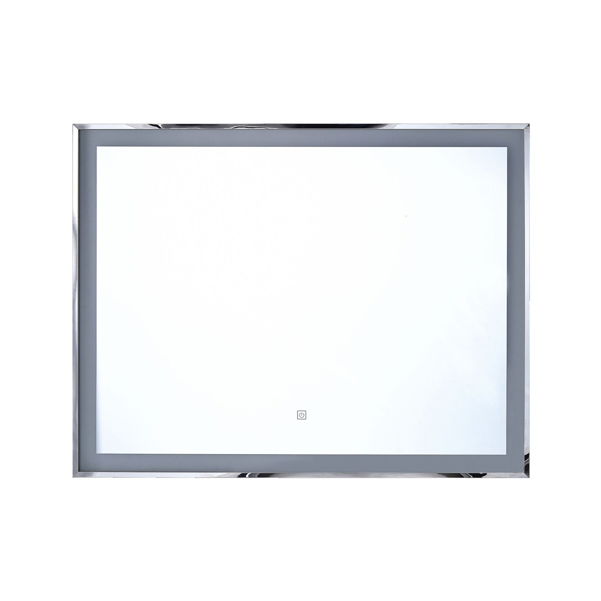 Lustro ścienne LED 90 x 70 cm srebrne ARGENS