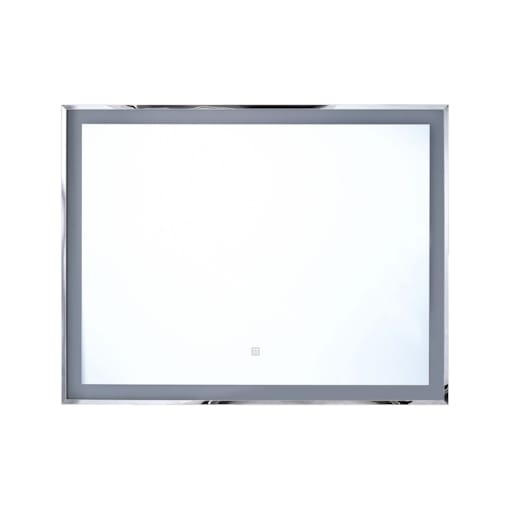 Lustro ścienne LED 90 x 70 cm srebrne ARGENS