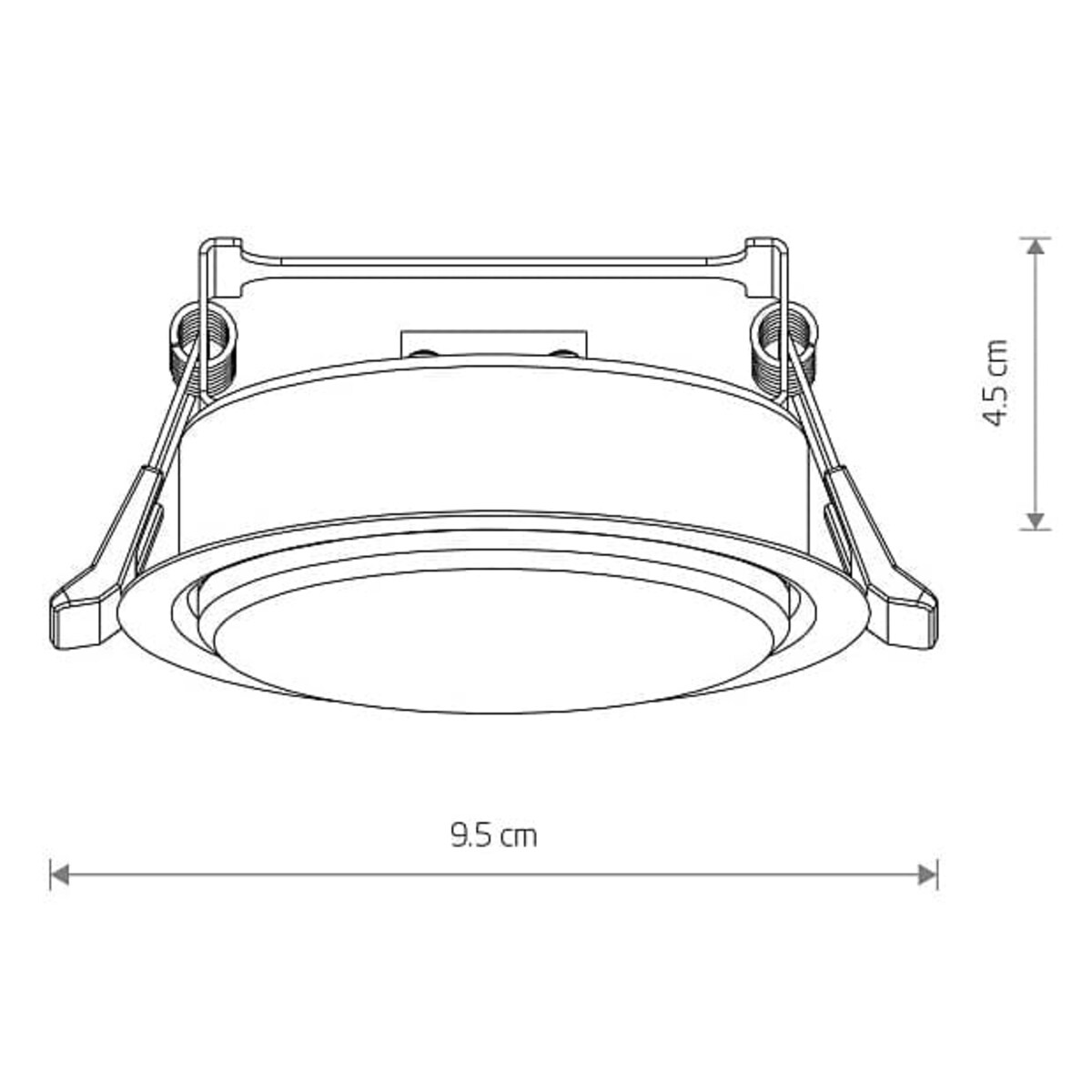 Sufitowa lampa punktowa Uno 10841 Nowodvorski z klipsem oczko czarna
