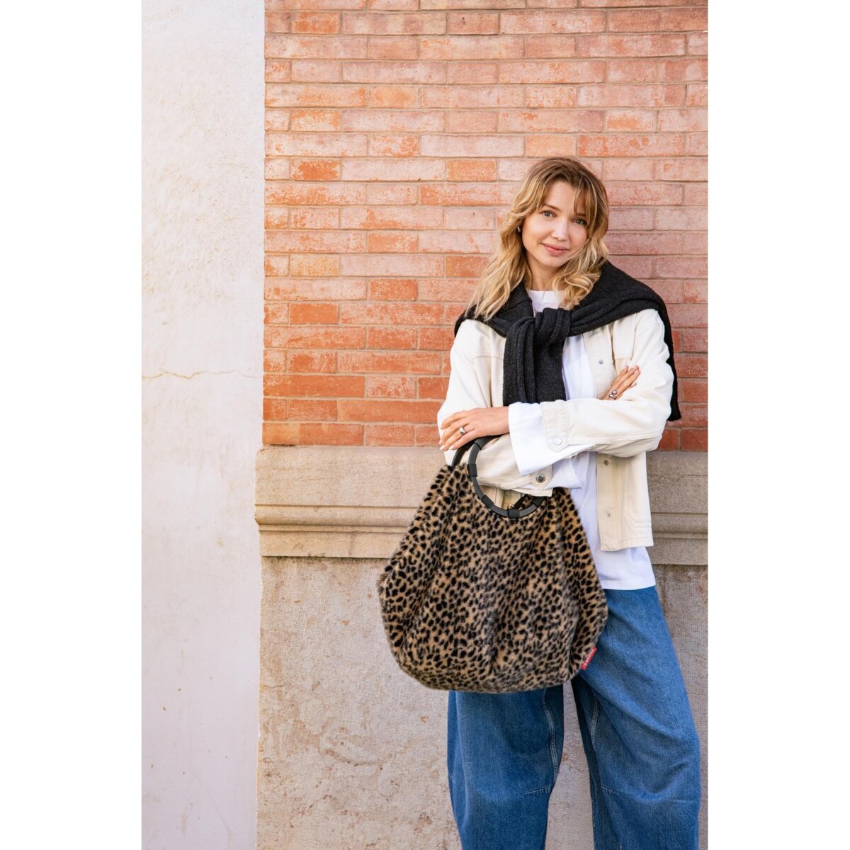 Torba LOOPBAG HOBO, leo fake fur
