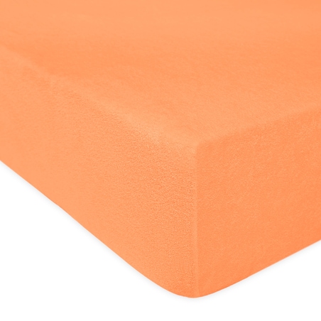 Prześcieradło frotte z gumką 140x200 kolor łosoś