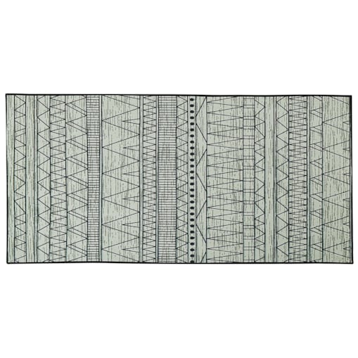 Dywan 80 x 150 cm czarno-szary KEBAN