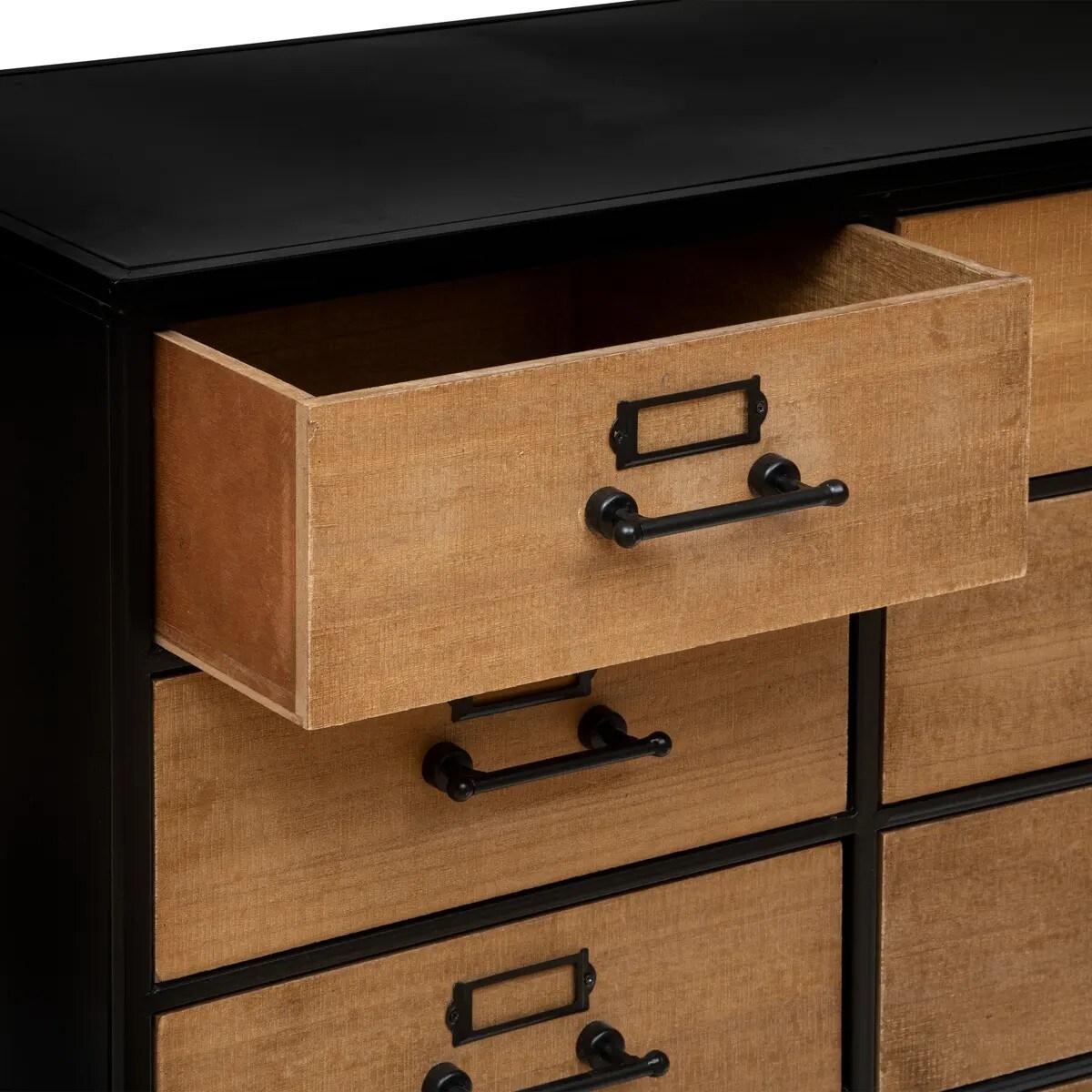 Komoda metalowa na kółkach z 10 szufladami Baris