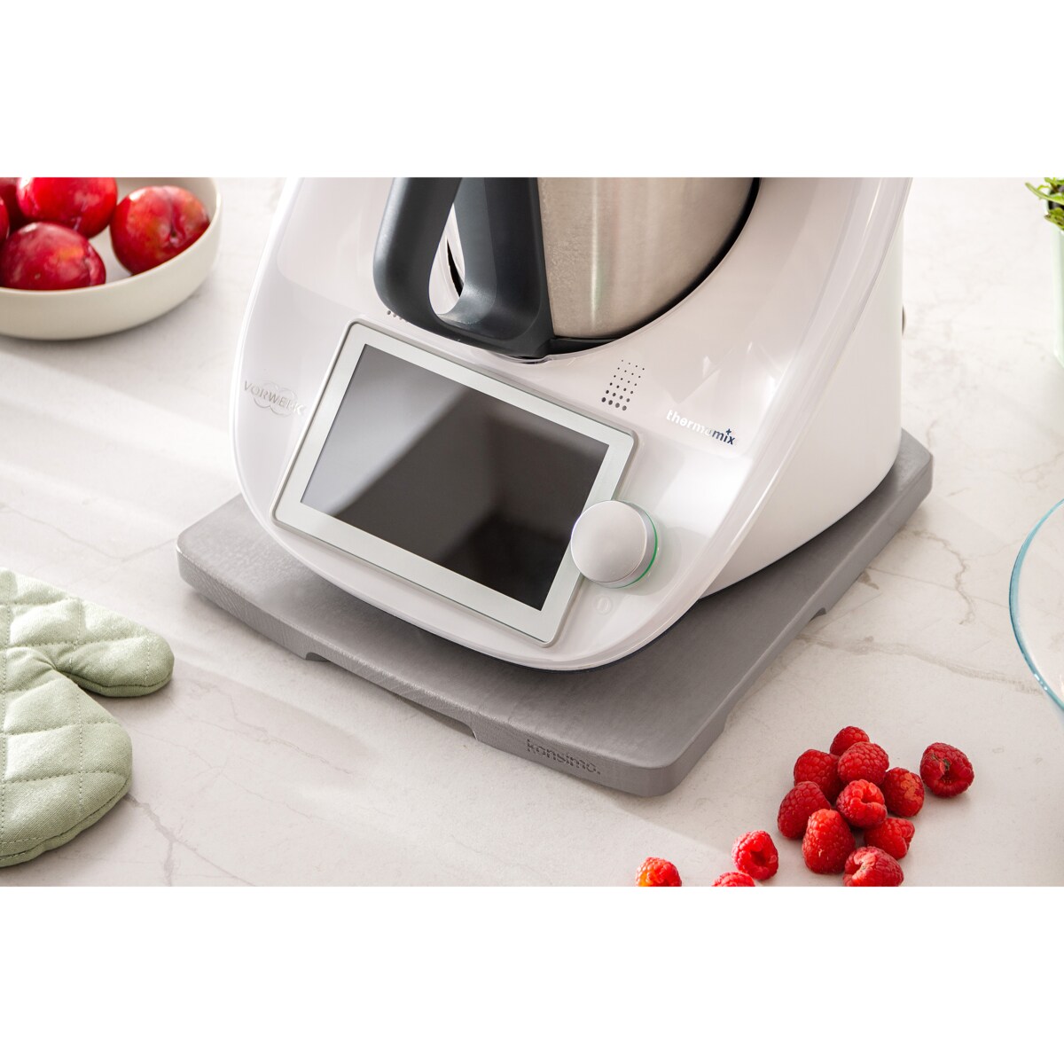 KONSIMO COQUERE Stojak na Thermomix, szary