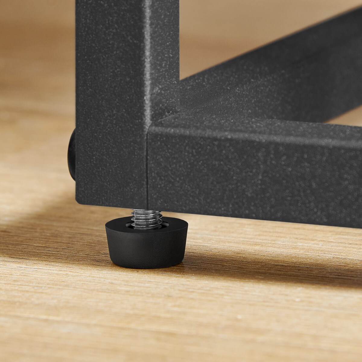 Regał Kwietnik 4 Półki 34X34X71 Cm Dąb, Czarny