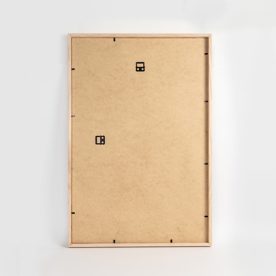 Ramka na zdjęcia 40x60 cm ramka drewniana dębowa naturalna foto ramka z litego drewna dębowego prostokątna OAK FRAMAI