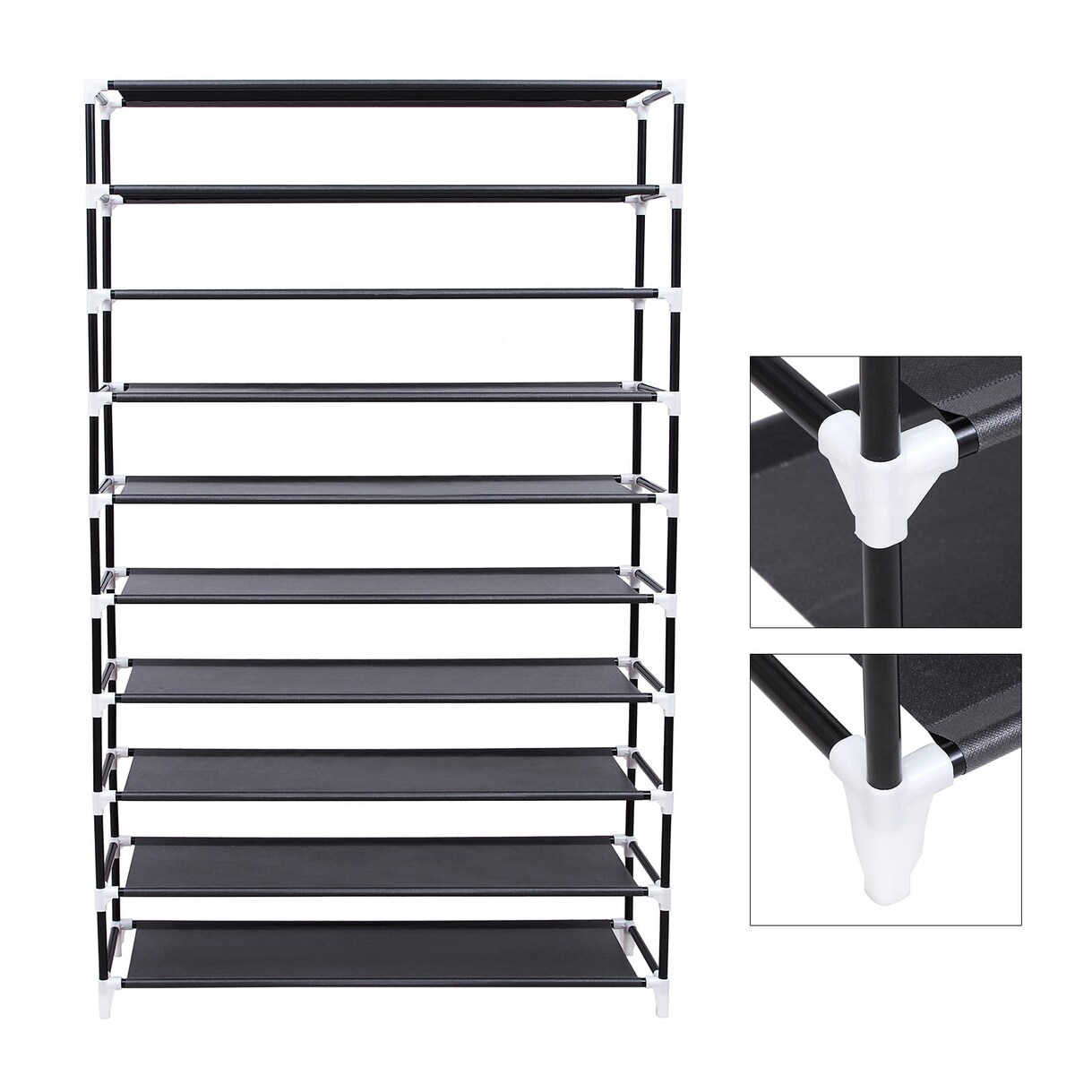 Szafka Na Buty Do Korytarza, Garderoby Prostokątna Czarny