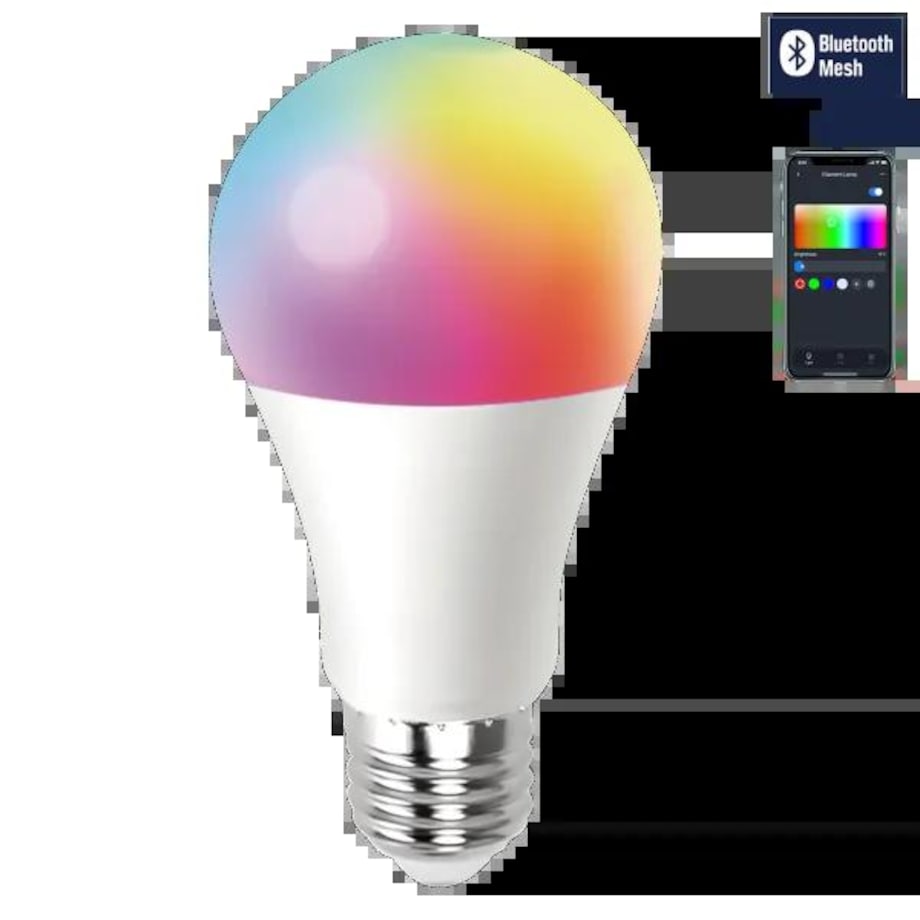 bluetooth mesh a60 e27 9w, rgb+cct