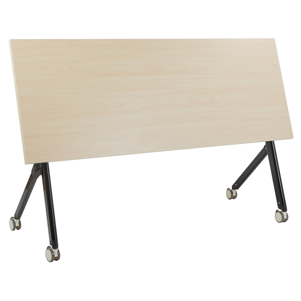 Składane biurko BENDI Jasnobrązowy 160 cm 60 cm z kółkami