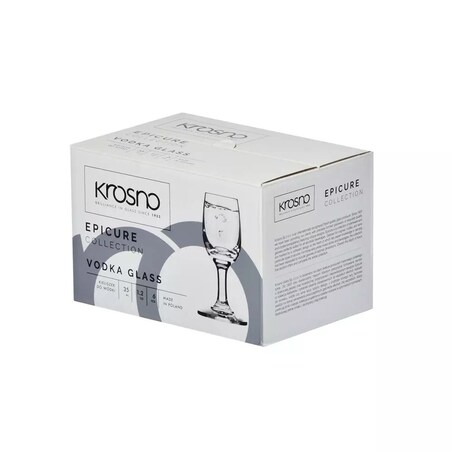 Zestaw Epicure Kieliszki 6 x 35 ml Krosno Professional na Nóżce Stopce