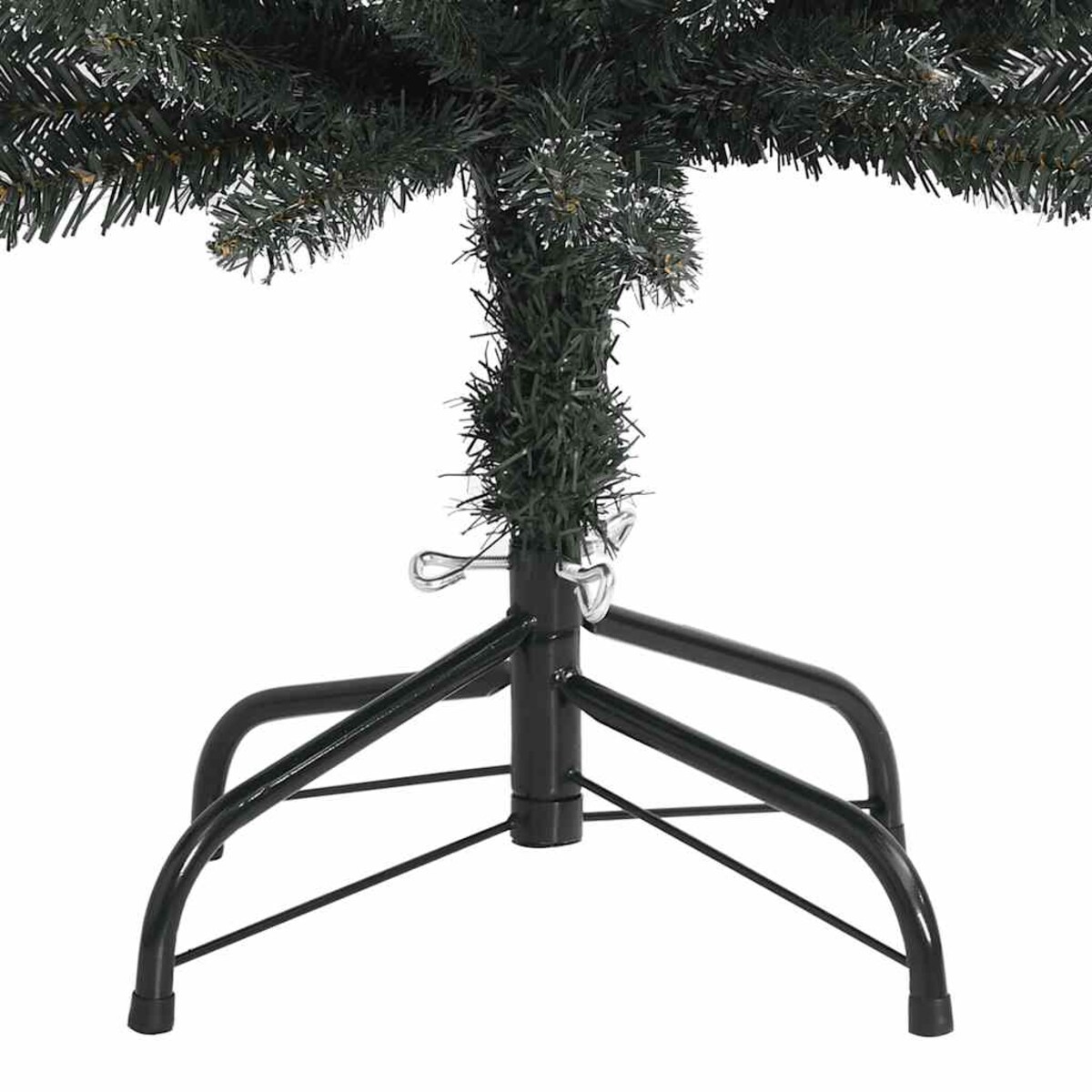 vidaXL Sztuczna, smukła choinka ze stojakiem, zielona, 150 cm, PVC